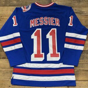 New York Rangers Mark Messier Mitchell And Ness Hockey Jersey Men's Medium